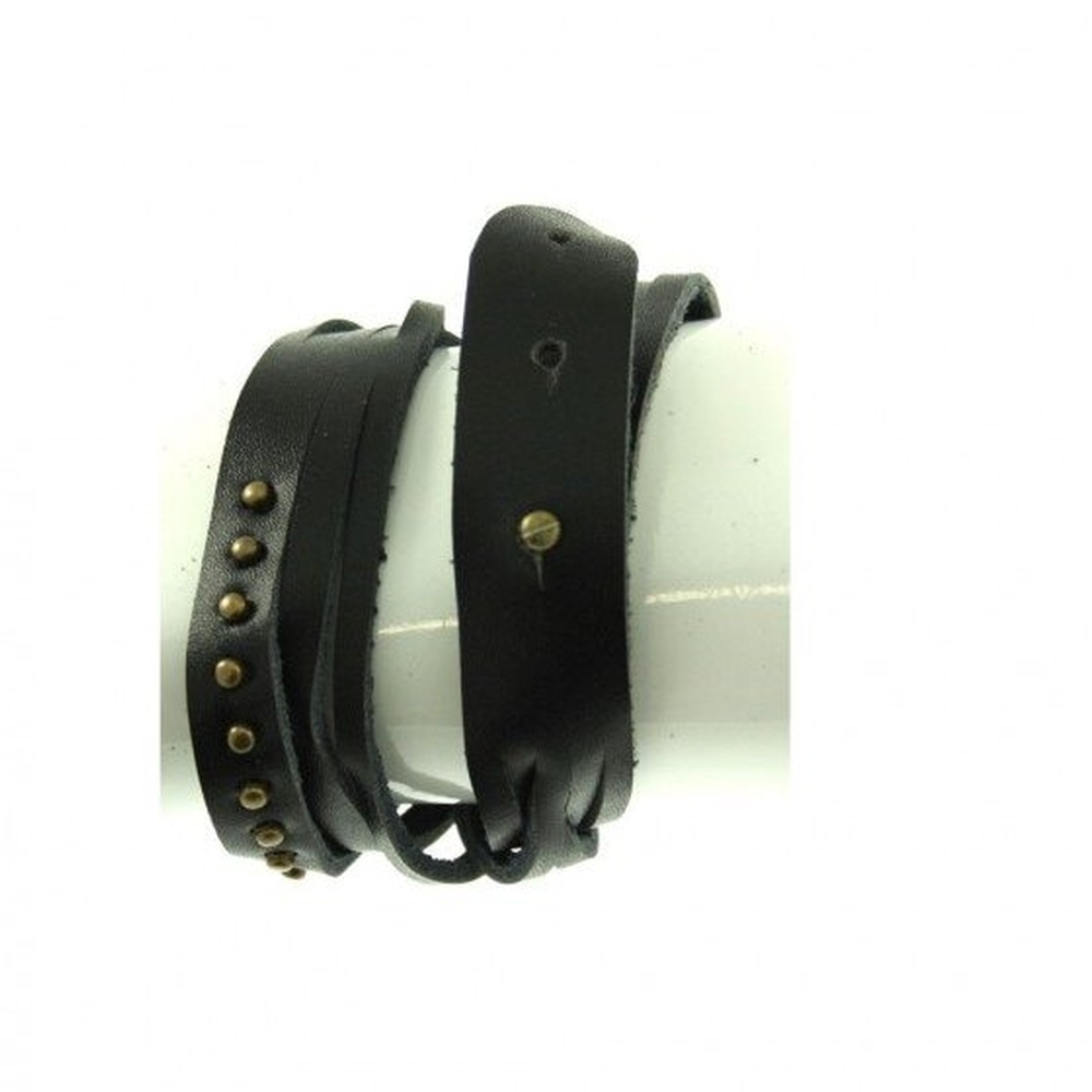 Zac's Alter Ego - Wrap Round Reconstructed Leather Armband - Mehrfarben